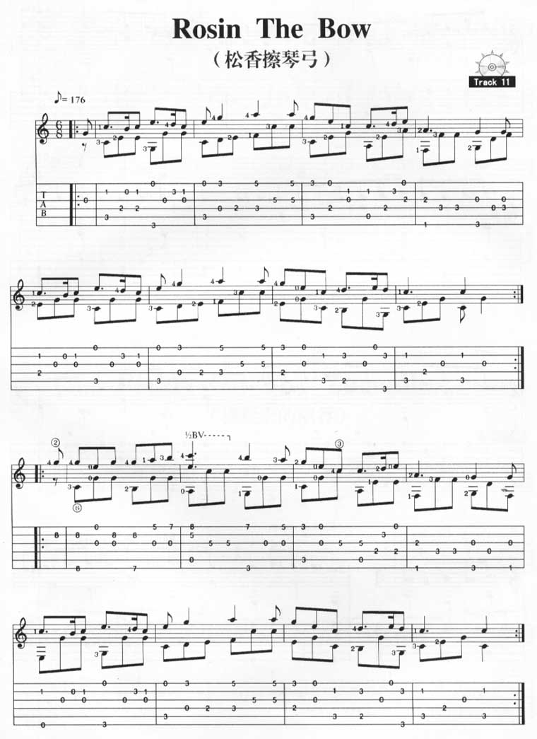黑豹乐队《继续的飞》吉他谱C调六线谱(图)1