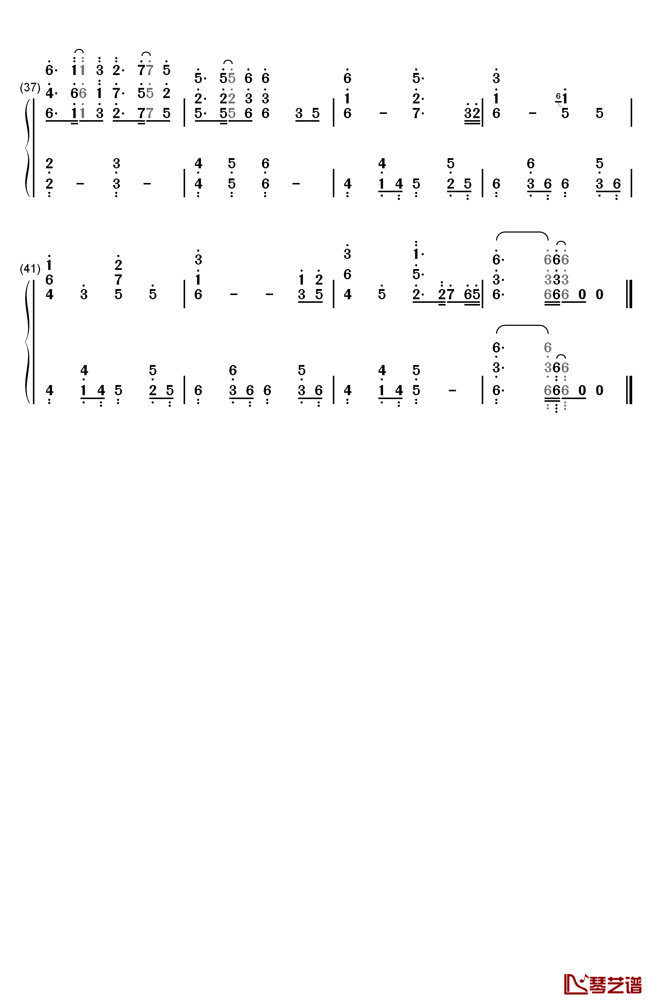 《蝴蝶之吻》吉他谱C调六线谱(图)1